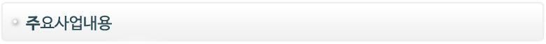 주요사업내용